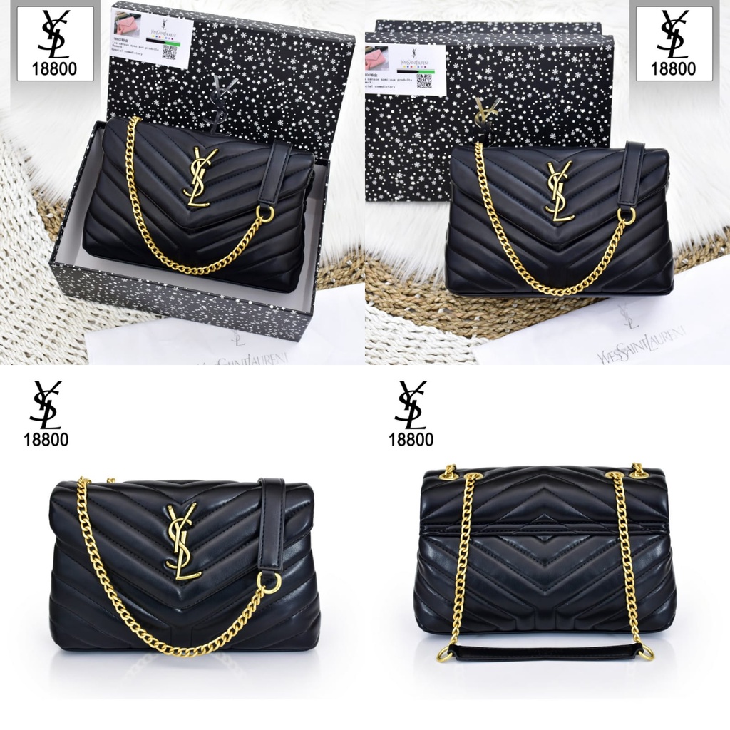 TAS WANITA BATAM IMPORT YSL FLAP BAG 18800 KWALITAS PLATINUM LIKE ORI