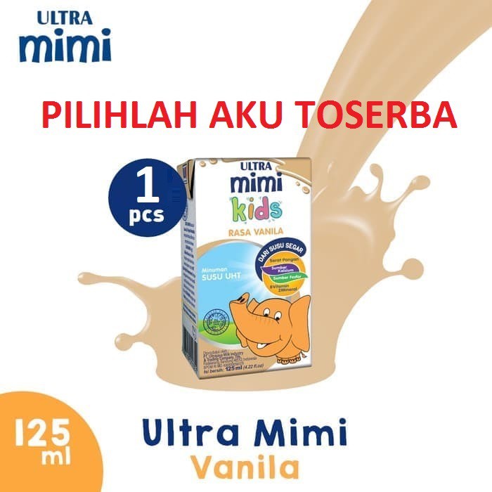 Susu Ultra Mimi Kids VANILA 125 ml - (HARGA SATUAN)