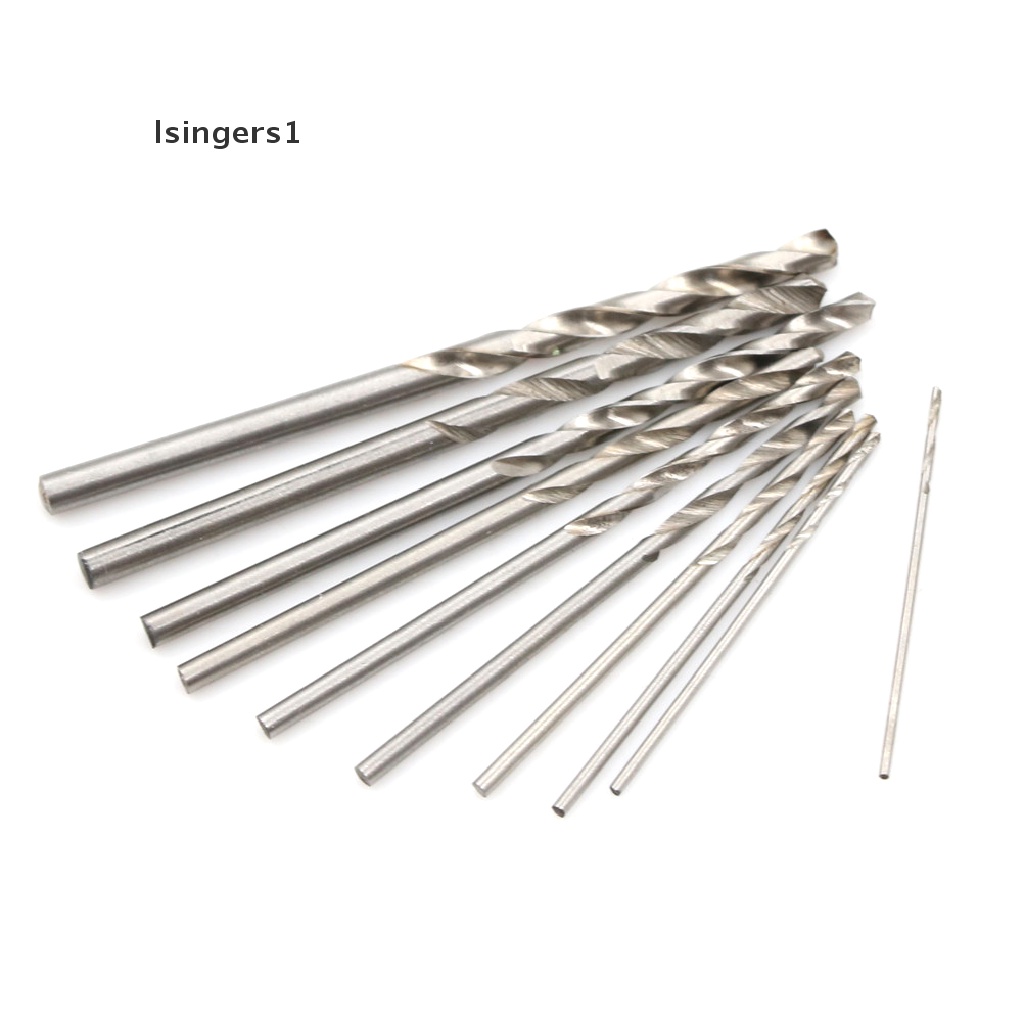 (lsingers1) 10pcs Mata Bor Bits Power Tool Lapis Titanium 0.8-3mm