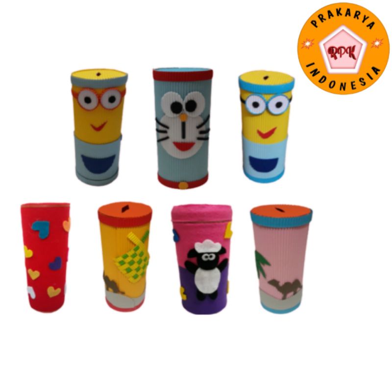 Jual Celengan kertas dan botol bekas prakarya celengan | Shopee Indonesia