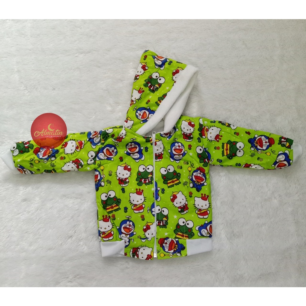 Sweater Bayi Hangat Karakter / Hoodie Fleece Anak