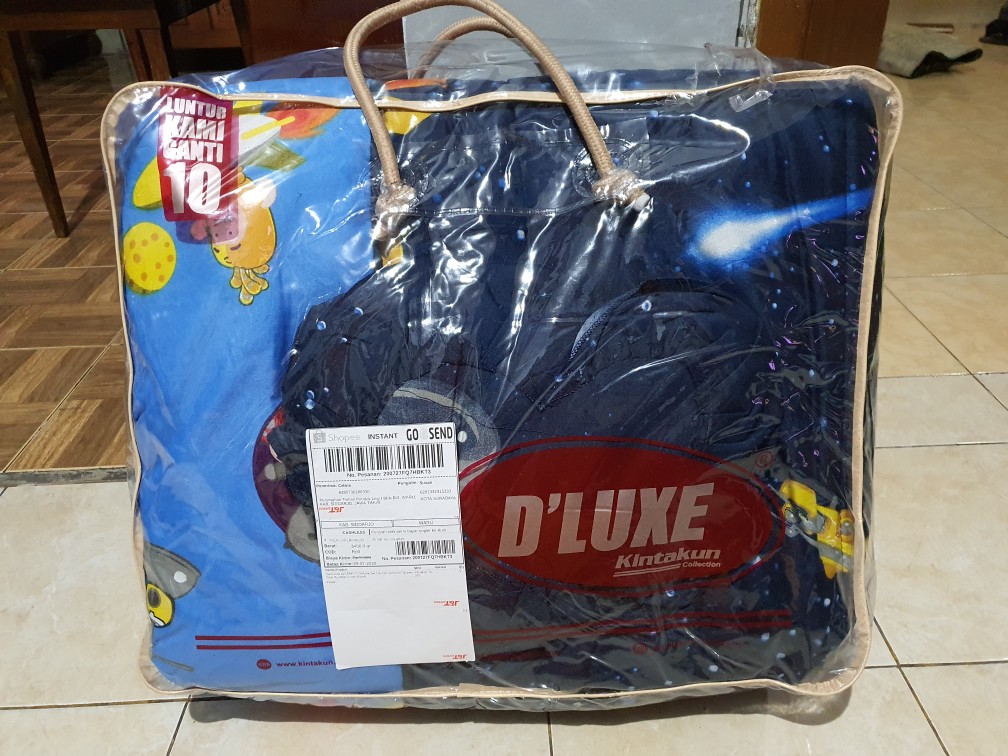 Bedcover Kintakun Deluxe Set Ukuran 160x200 Queen Size Rumbai Grosir Murah