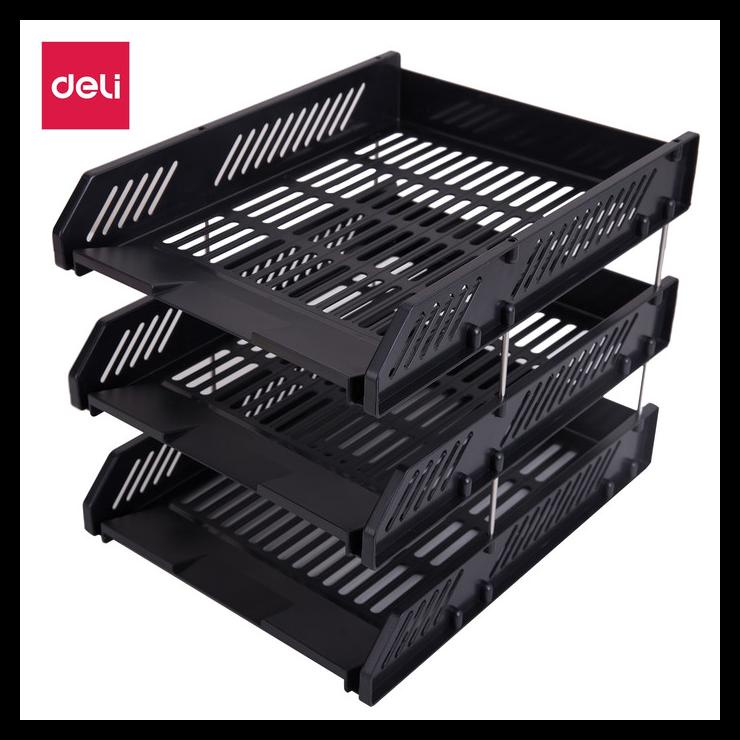 

SALE DELI FILE TRAY RAK PENYIMPAN FILE 2&3TINGKAT BAHAN PLASTIK E9208 E9209 SALE