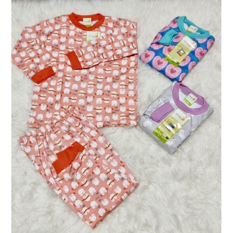 3 pcs Setelan Piyama Sweet Heart big size Velvet Junior