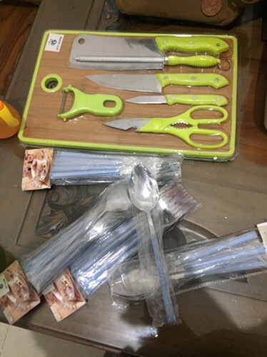 Pisau Set Stainless  Dilapis Anti Lengket 1 Set Isi 6 Termurah