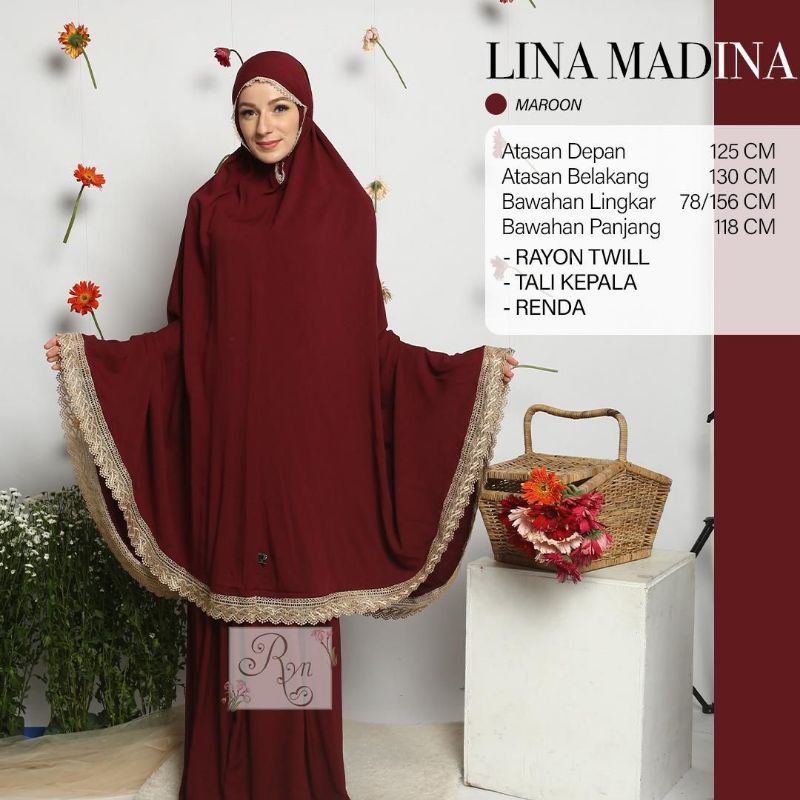 Ryn Rayyan Mukena Rayon Polos Renda