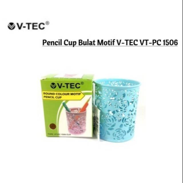 

Sale!!! Pencil Cup V-Tec Bulat Motif Vt-Pc1506 Colour Trendi