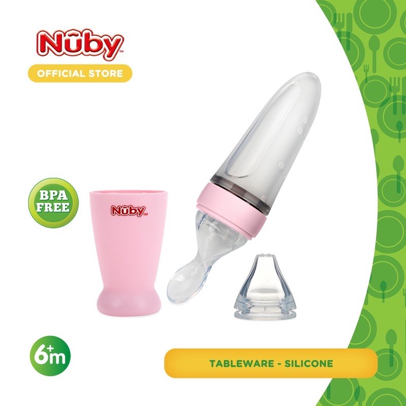 Nuby All Silicone Squeeze Feeder-sendok makan mpasi/sendok makan bayi