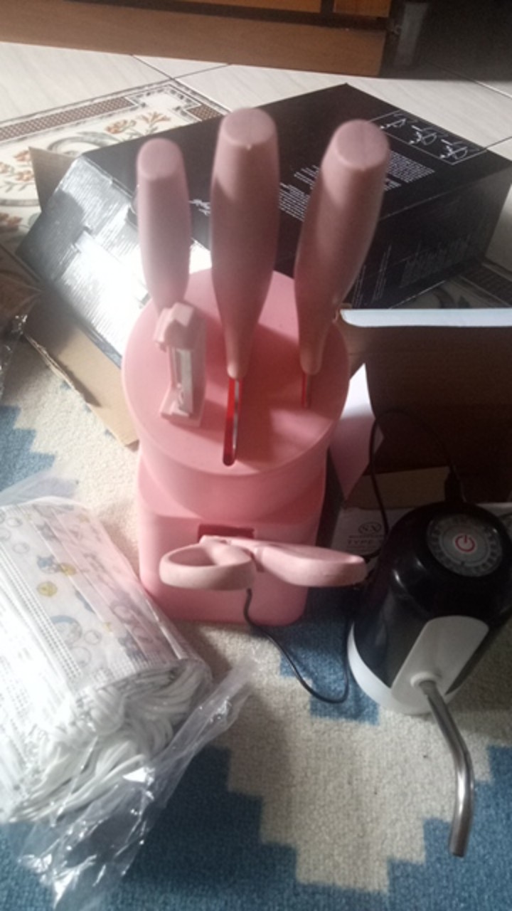 Kitchen Knife Set / Pisau Tatakan Pengupas Gunting Dapur Set