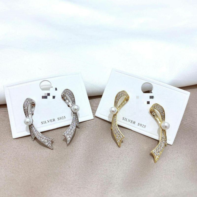 Anting Silver925 perak Premium Quality Anti karat anti alergi Starling silver platgold Ts106