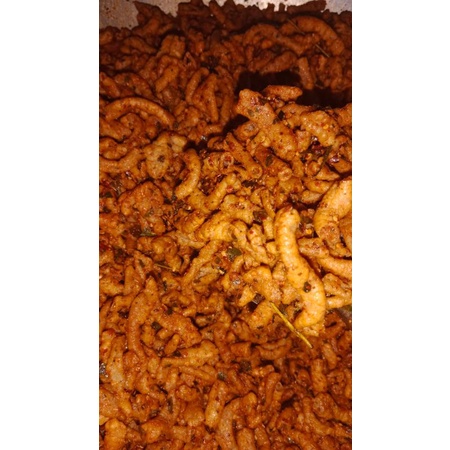 

Usus crispy pedas daun jeruk by cemilan kriuk hannur 250 gram