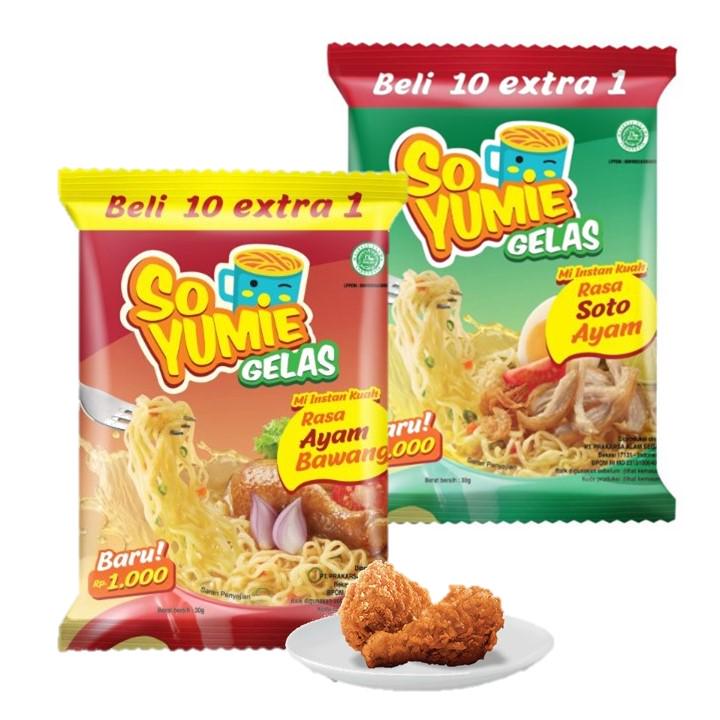 So Yumie Gelas Soto Ayam X 10 Pcs So Yumie Gelas Ayam Bawang X 10 Pcs