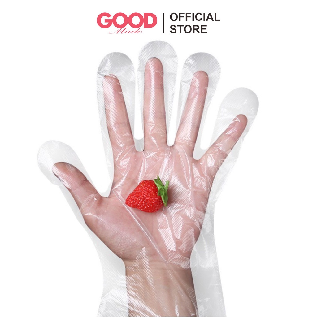 GOOD MADE - Disposable Gloves isi 100pcs | pack Sarung Tangan Plastik Sekali Pakai | COD