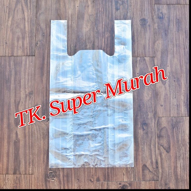 kantong kresek PE bening 500 gr uk. 24 merk Lechi K77B