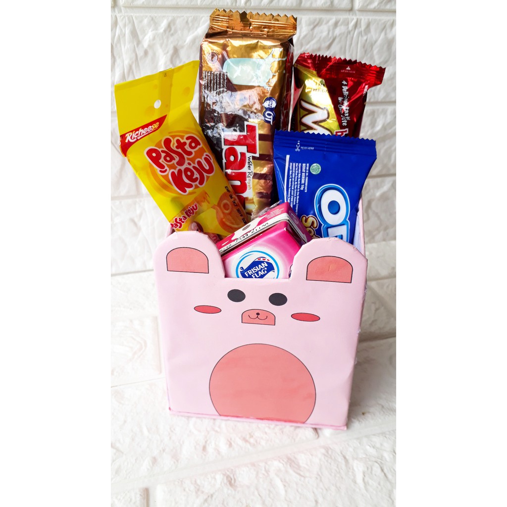 Cute Storage box Ulang tahun Anak / hampers kids birthday party / wedding decoration / souvenir gift