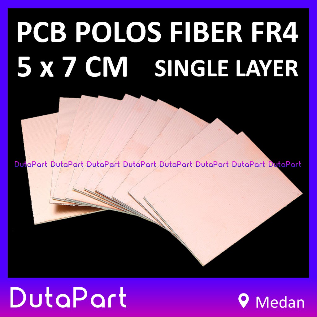 5x7 cm PCB Polos Fiber FR4 Satu Sisi Single Layer 5*7 Kualitas Bagus