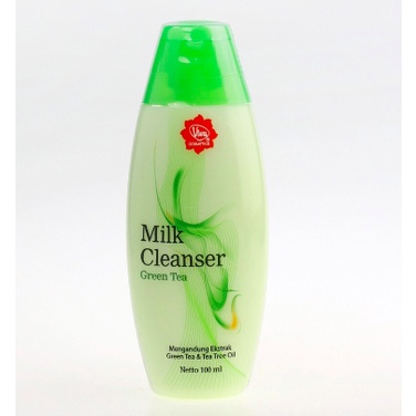 Viva Milk Cleanser Green Tea 100 ml pembersih wajah make up cleansing