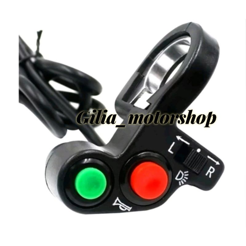 Saklar kiri Stang 3Tombol Fungsi klakson plus lampu plus sen Saklar kiri Italy 3 tombol Klakson Dim Sen