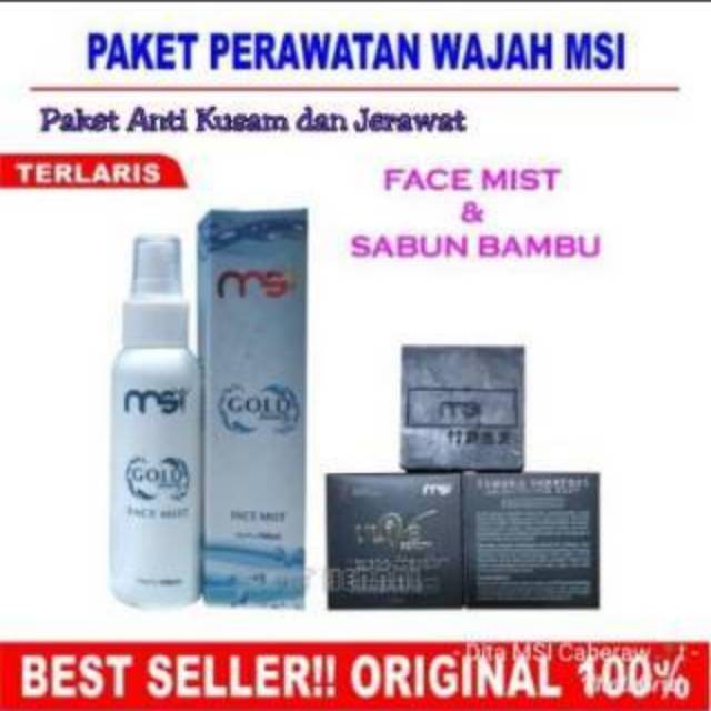 PERAWATAN KECANTIKAN Paket Hemat MSI FACE MIST+ MSI SABUN BAMBOO ORIGINAL