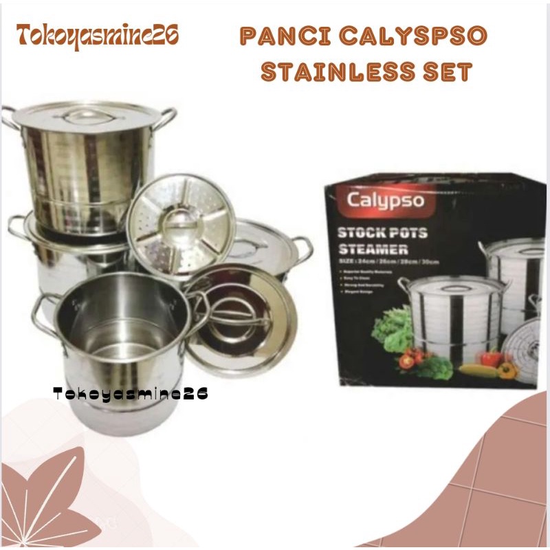 Calypso Stock Pot Steamer + Irus 2 Stainlesstell/Stock Pot Calypso steamer