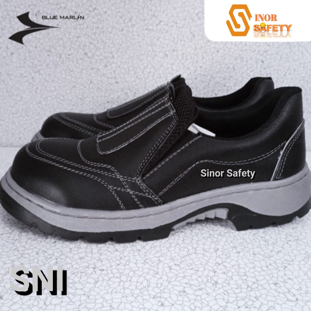 Sepatu Safety SNI Ujung BESI Blue Marlin CAMEL Safety Shoes