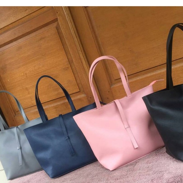 UBU Tote Bag Kulit Garis Anti Air TERMURAH - Tote Bag Wanita