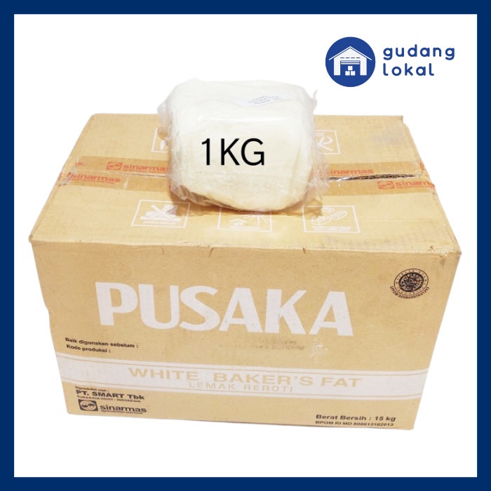 

Pusaka White Bakers Fat / Mentega Putih 1Kg