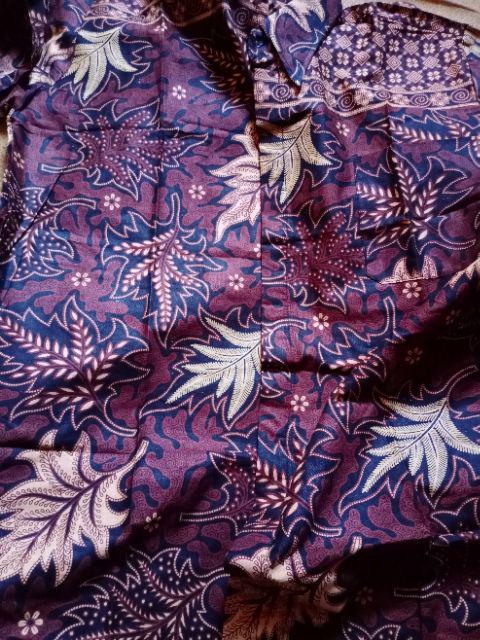 Bswart Batik Hrb026 Kenongo Hem Pendek Padi Pekalongan M L Xl Batik Pria Murah Modern Grosir