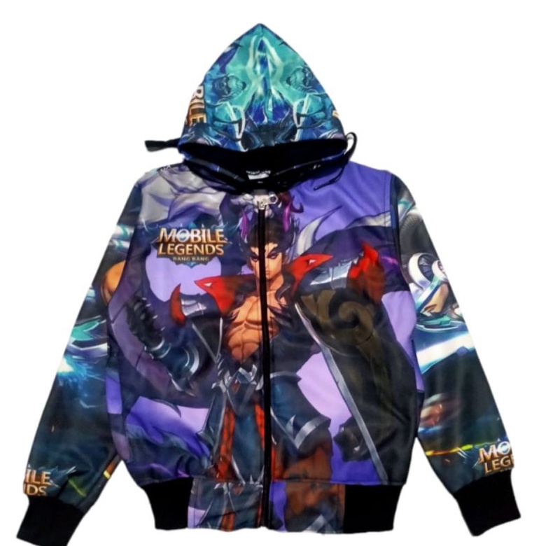 JAKET SUBLIM FULL PRINT MLBB/JAKET ANAK KEREN/JAKET ANAK TREN/JAKET VIRAL JAKET KEKINIAN