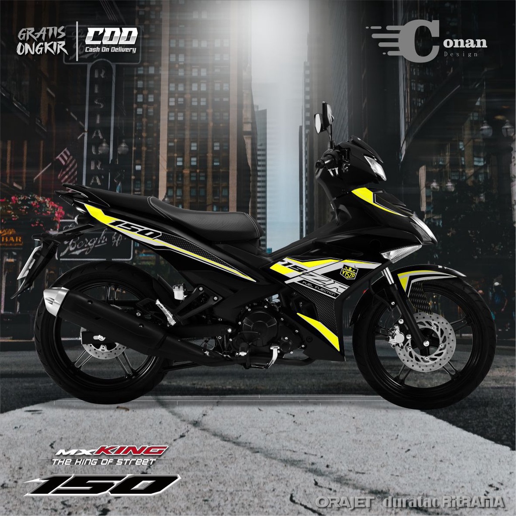 Stiker Motor MX King Striping Variasi Y15ZR