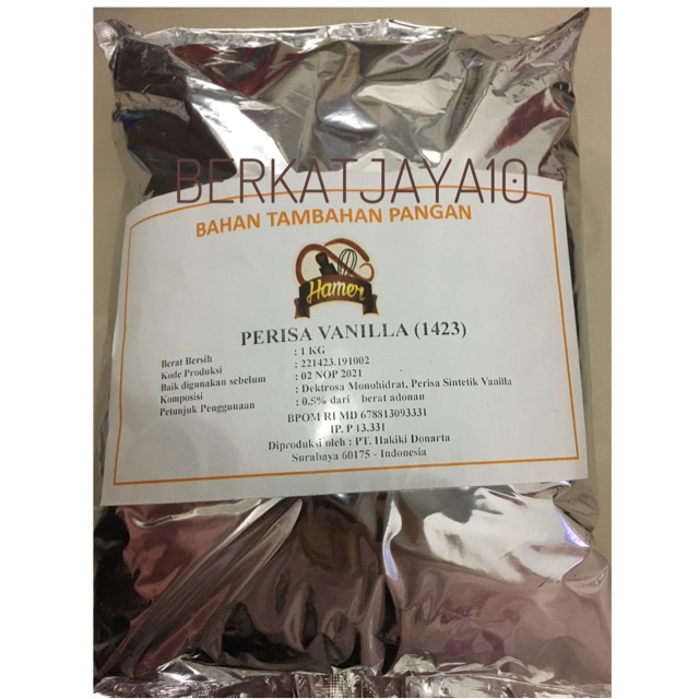 Hamer Vanilla Perisa Vanila 1kg