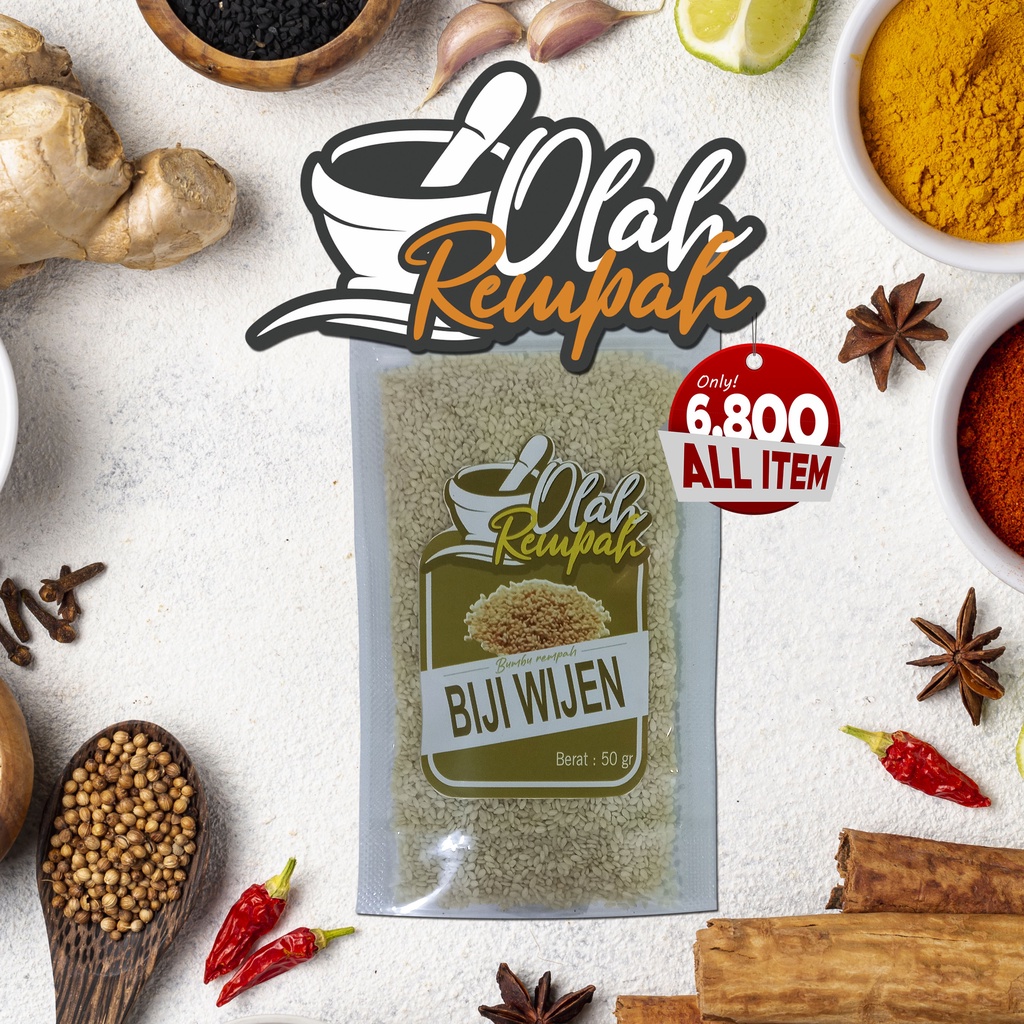 

Biji Wijen Putih Fresh Roasted Sesame Seed Wijen Sangrai Wijen Putih Sangrai Bahan Kue Bahan Roti