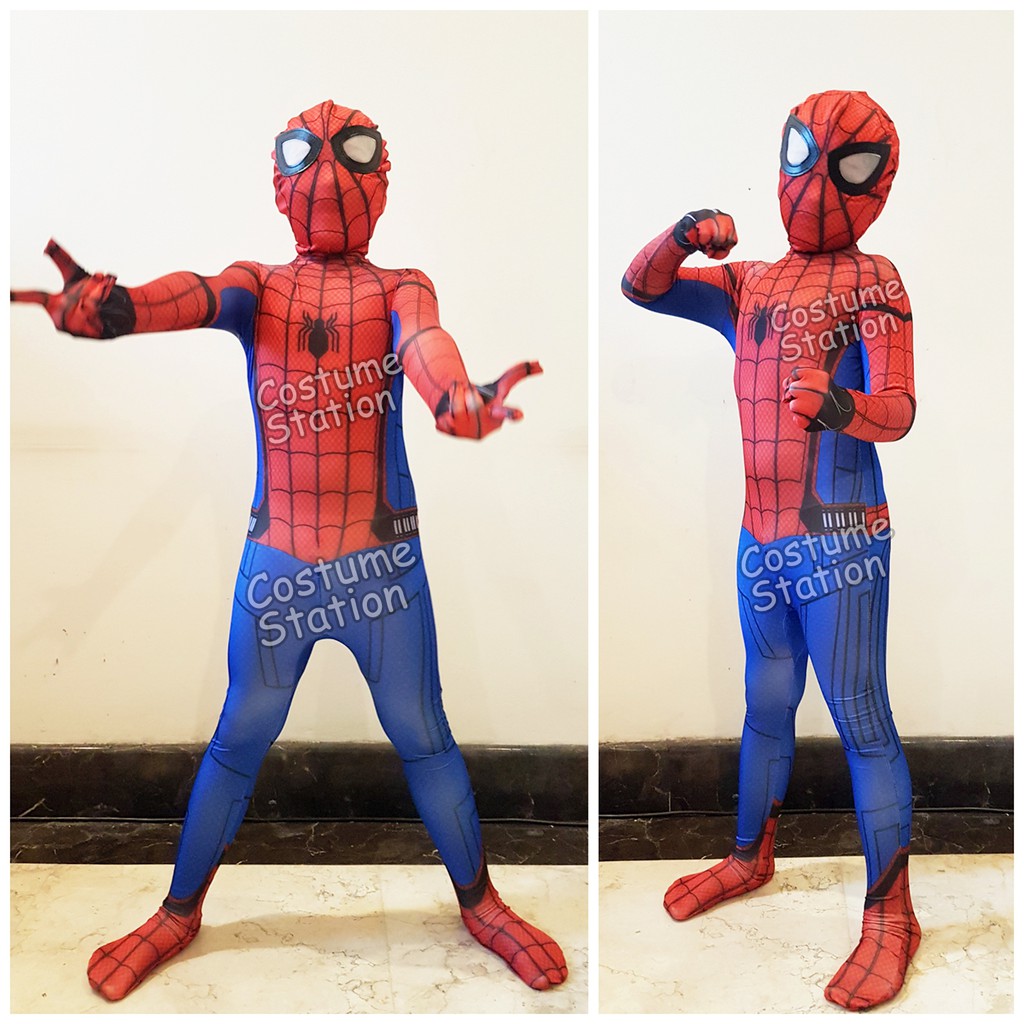 Kostum Superhero Spiderman Homecoming / Costume Marvel anak laki