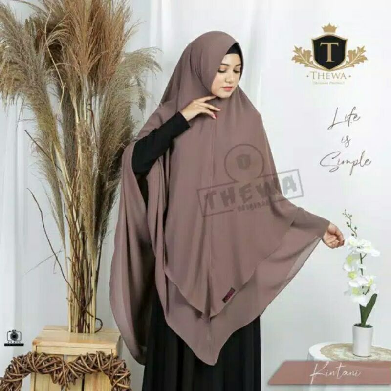 [COD] KHIMAR CERUTY / HIJAB SYARI PET JUMBO / KHIMAR PET CERUTI BABYDOLL / THEWA
