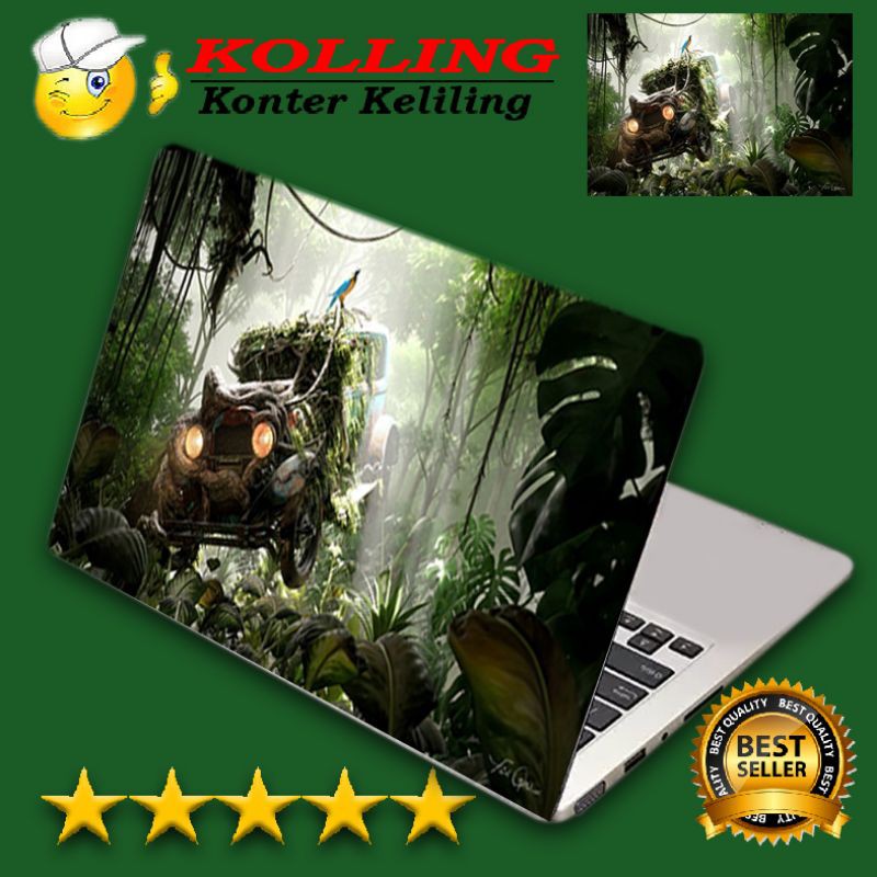 Garskin Laptop logo art car jungle Skin Laptop Stiker Laptop