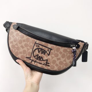 198-NBCH75761/ no box Ready Stock Waist Bag Pria Coach  Rivington Belt With Rexy