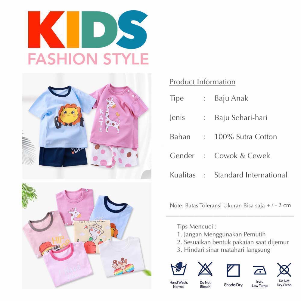 Setelan Fashion [ Angel ] Baju Anak Laki-laki &amp; Perempuan [ Usia 2 -5 Tahun ] HM691