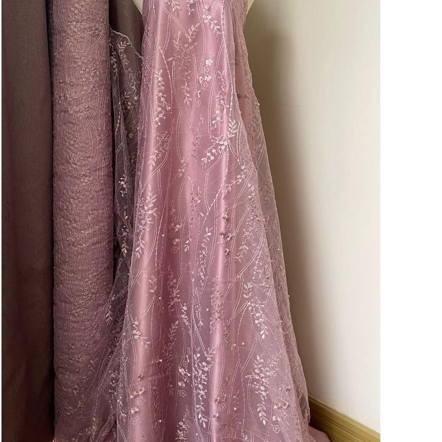 Model Baru Bahan Kain Kebaya Brokat Brukat Tile Mutiara Mahogany Warna Hijau Sage Green