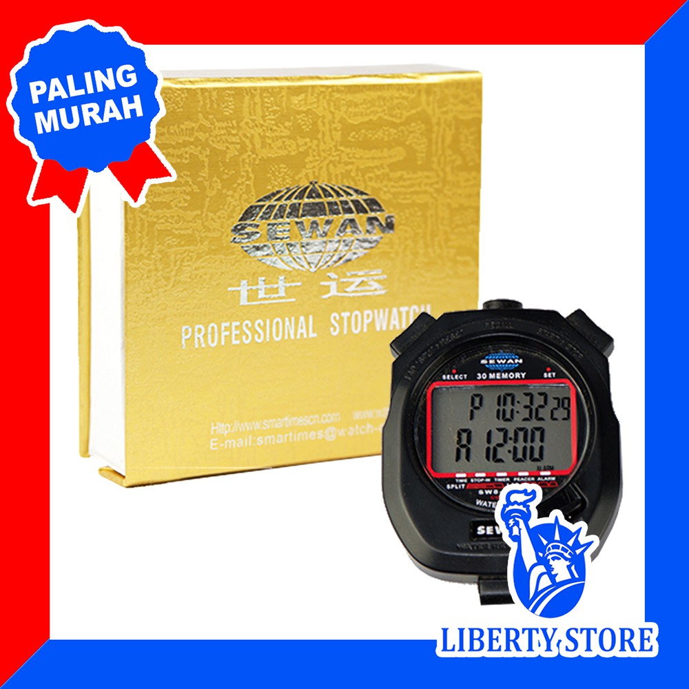 Stopwatch Olahraga Gemggam Original SEWAN 30 Memori