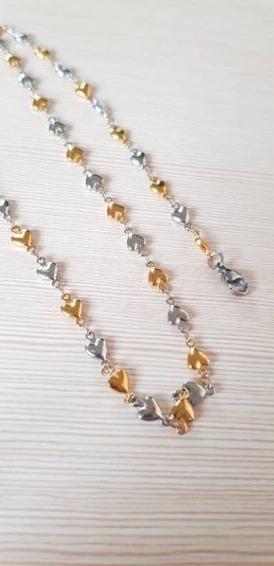 Kalung fashion import motif dolphin kombinasi