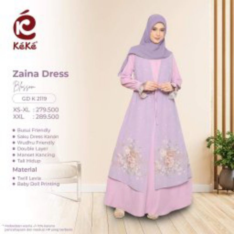 Gamis Keke Mewah Terbaru Keke Zaina Dress