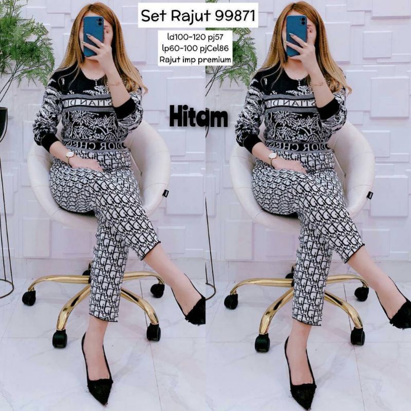 Setelan Rajut Knit Import