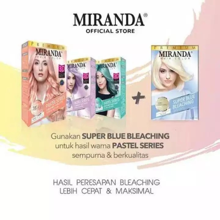 Miranda Hair Color Pastel Series Cat / Perwarna Rambut Permanent 30ml