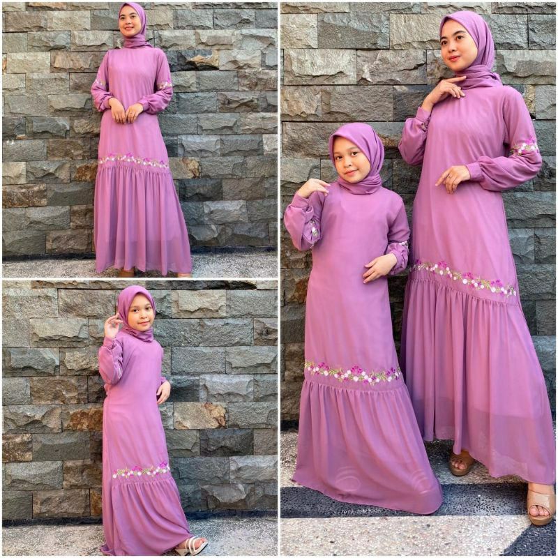 RIANTI GAMIS MALAYSIA BORDIR REMPEL ANAK - RIANTI ANAK GAMIS MALAYSIA Terbaru