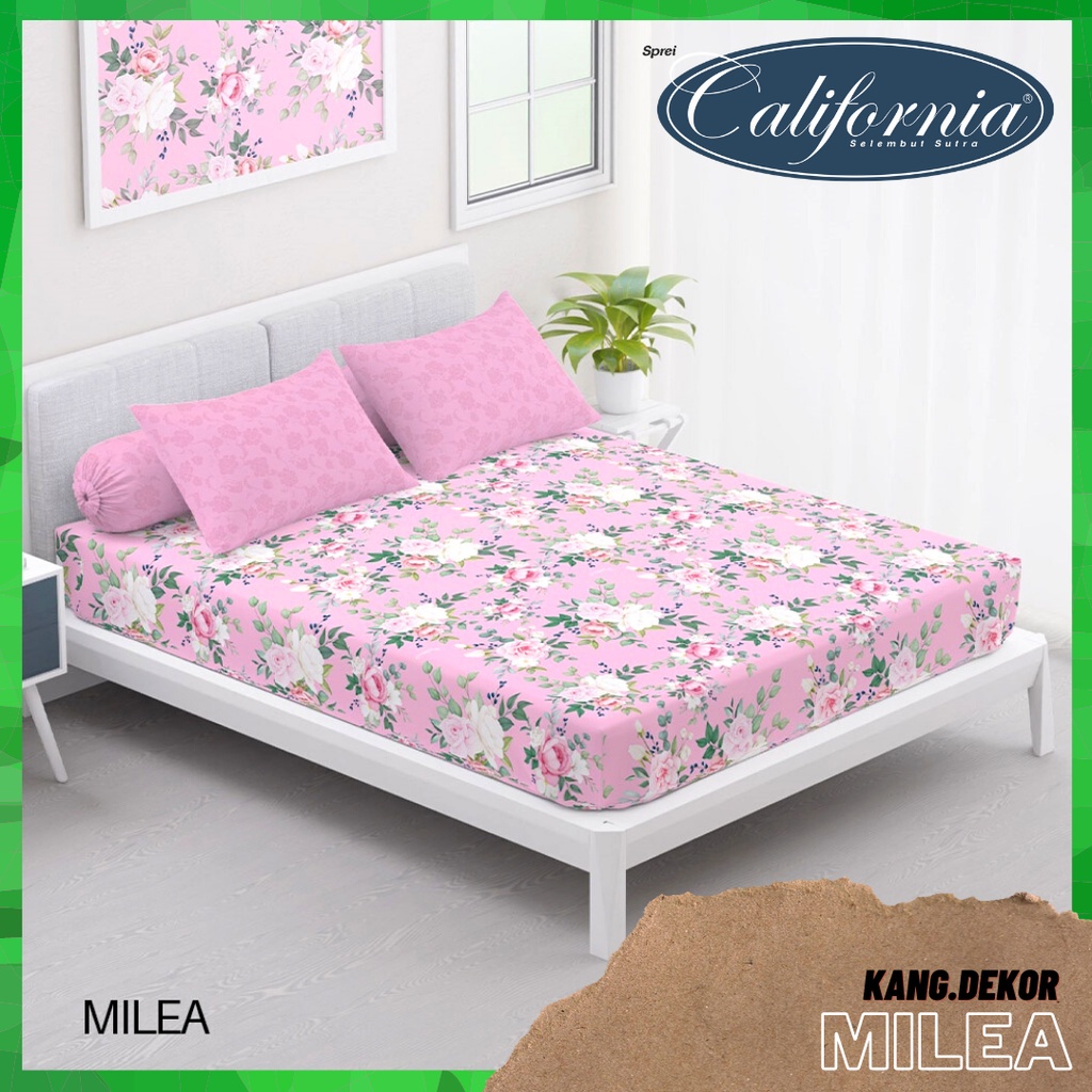 SPREI CALIFORNIA MOTIF MILEA QUEEN KING SINGLE SIZE 160X200 180X200 120X200 SPREI NO 1 2 3 MURAH SEP