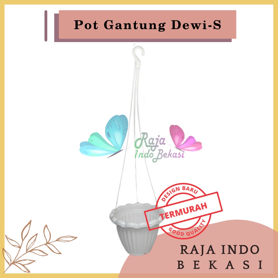 Pot Gantung Dewi S Putih Pot Gantung Renda 20 Putih Pot Bunga Gantung Murah Grosir Unik Plastik Putih