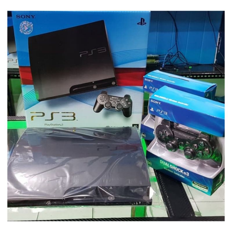 PROMO PS 3 SLIM CFW HDD 500 GB FULL GAME PS3 SONY 2 STIK WIRLESS VERSI BARU