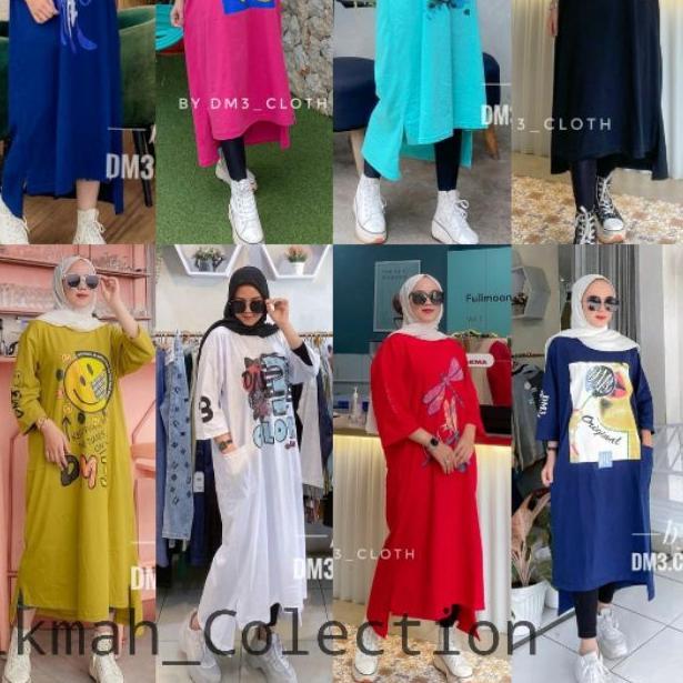 ✹ HC - DM3 ORIGINAL 100%/ / DM3/ LONG TUNIK DM3/ LONG TUNIK DM3 KAOS/ LONG TUNIK/ LONG TUNIK KAOS/ L