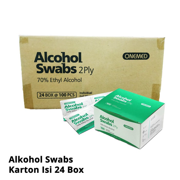 Alkohol Swab Onemed Karton Isi 24 Box