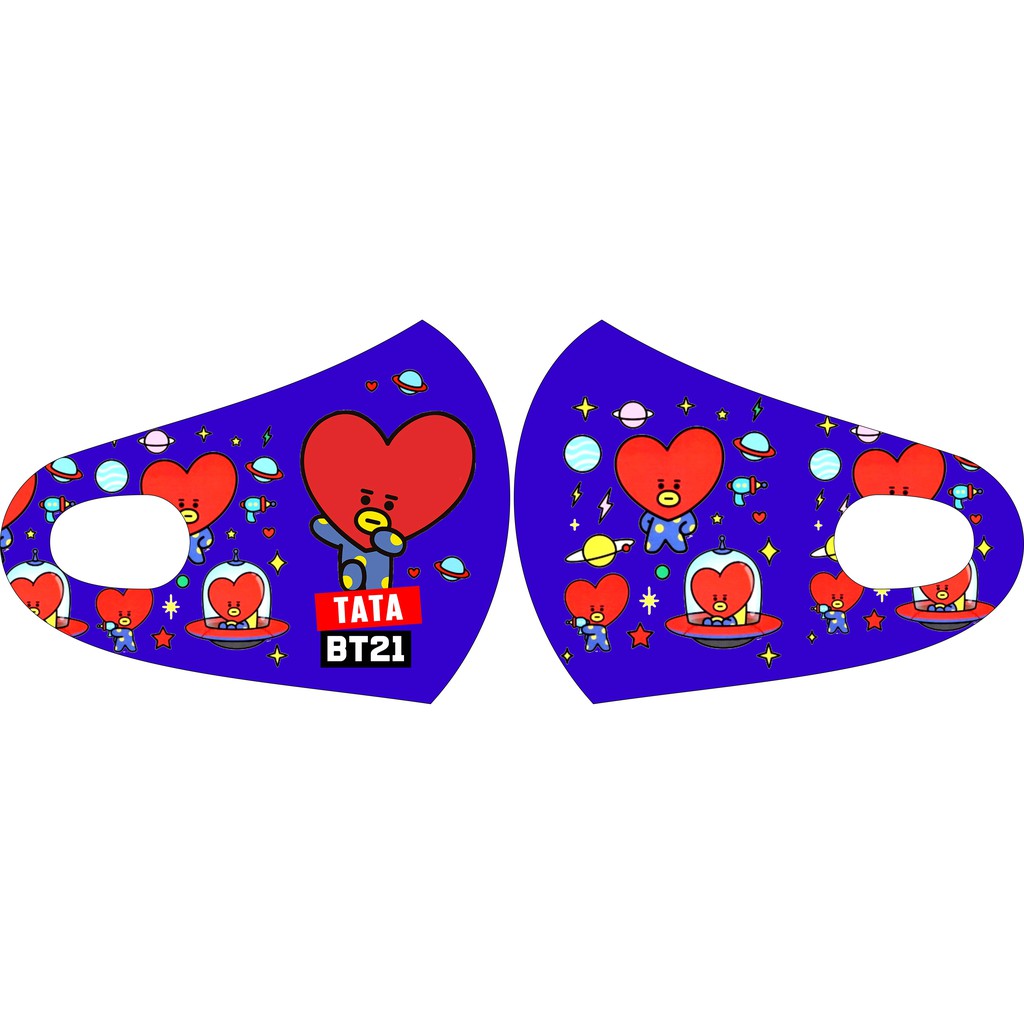 MASKER SCUBA BT21 KPOP BANGTAN BOYS BTS COOKY TATA MANG RJ SHOOKY VAN KOYA CHIMMY